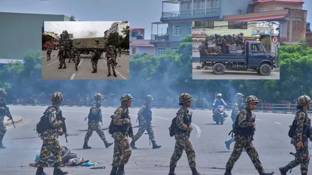 नेपाल संसद भवन और सुरक्षा बलों की तैनाती