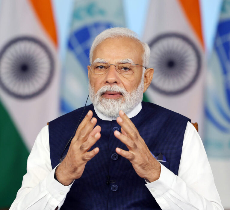Narendra Modi addressing at SCO Summit
