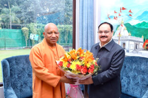 दिल्ली में जेपी नड्डा से मिले योगी आदित्यनाथ